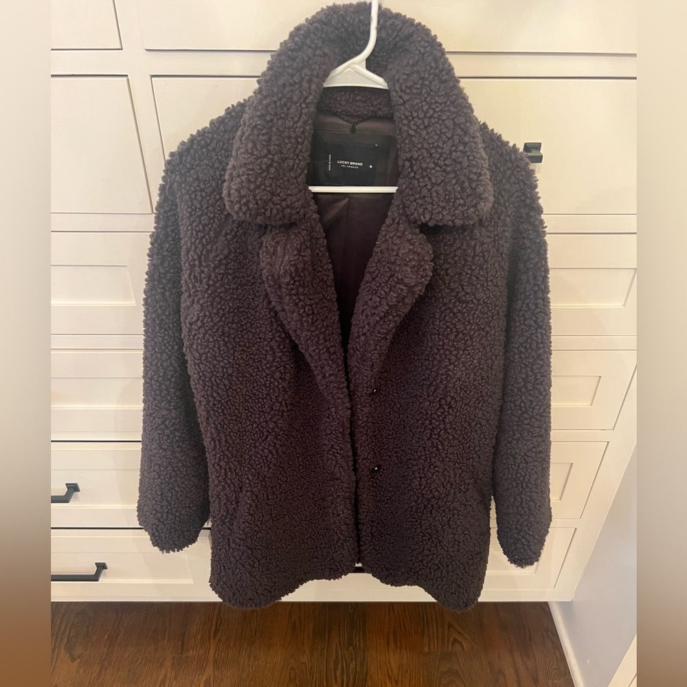 Lucky Gray Sherpa Fleece Jacket